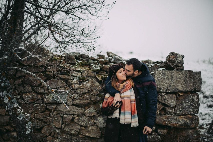 preboda bajo la nieve, preboda blanca, preboda en diciembre, preboda bonita, ruben  mejias