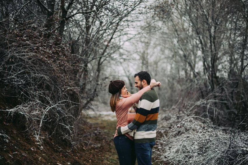 preboda bajo la nieve, preboda blanca, preboda en diciembre, preboda bonita, ruben  mejias