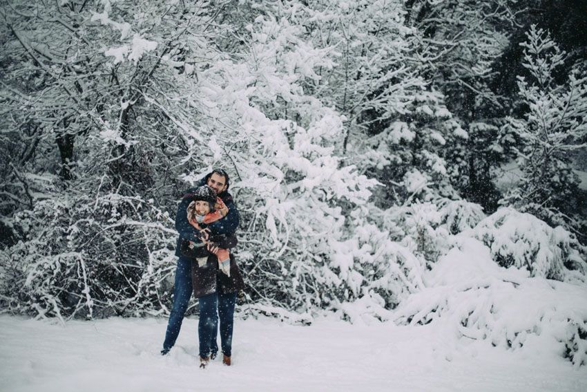 preboda bajo la nieve, preboda blanca, preboda en diciembre, preboda bonita, ruben  mejias