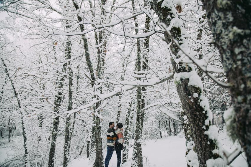 preboda bajo la nieve, preboda blanca, preboda en diciembre, preboda bonita, ruben  mejias