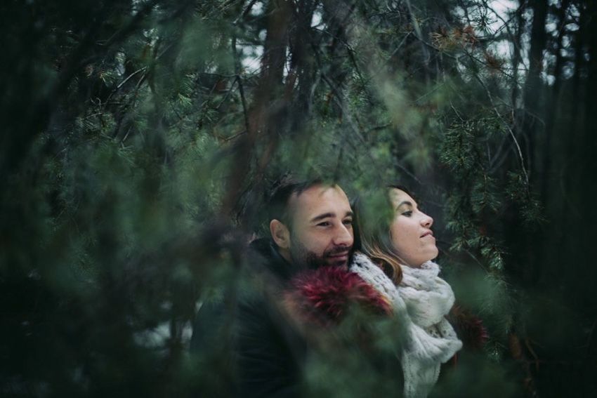 preboda nieve, preboda en invierno, reportaje de preboda, Ruben Mejias fotografo
