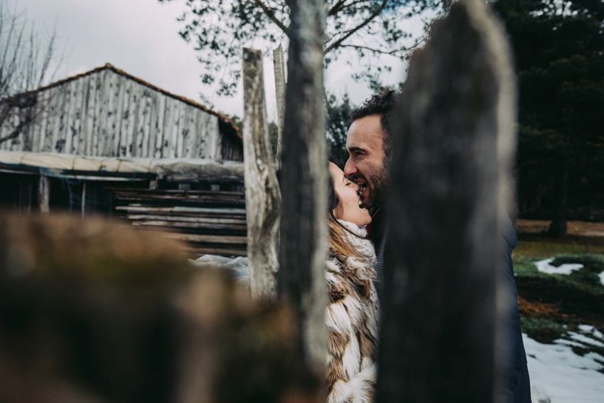 preboda nieve, preboda en invierno, reportaje de preboda, Ruben Mejias fotografo
