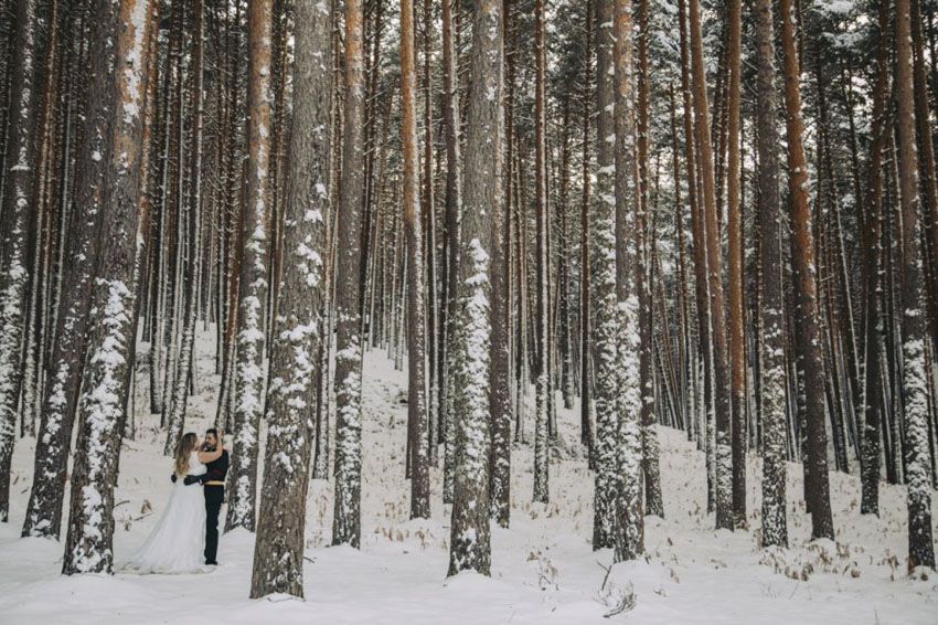 postboda en la nieve, postboda en invierno, postbodas con frio, ruben mejias fotografo de bodas